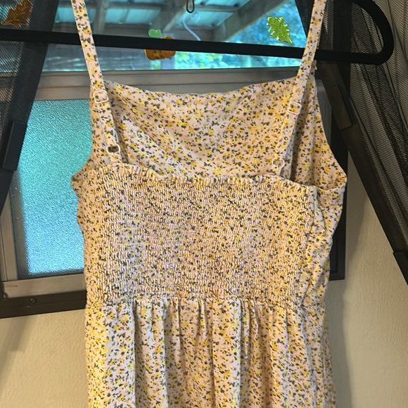 Light Pink Old Navy Dress with Yellow and Green Flowers - Picture 3 of 3